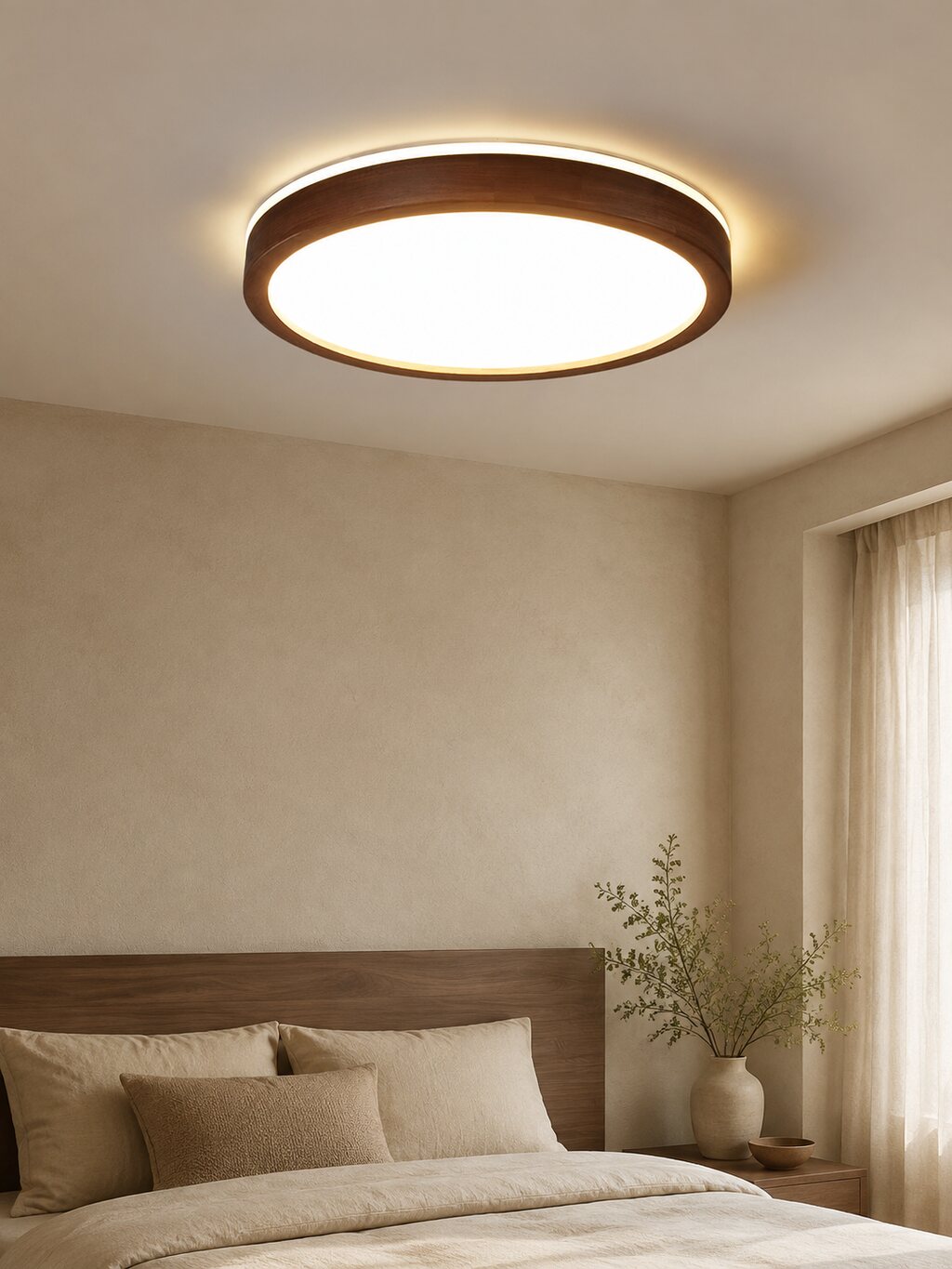 An in-stock lighting piece, ready for a restful bedroom.