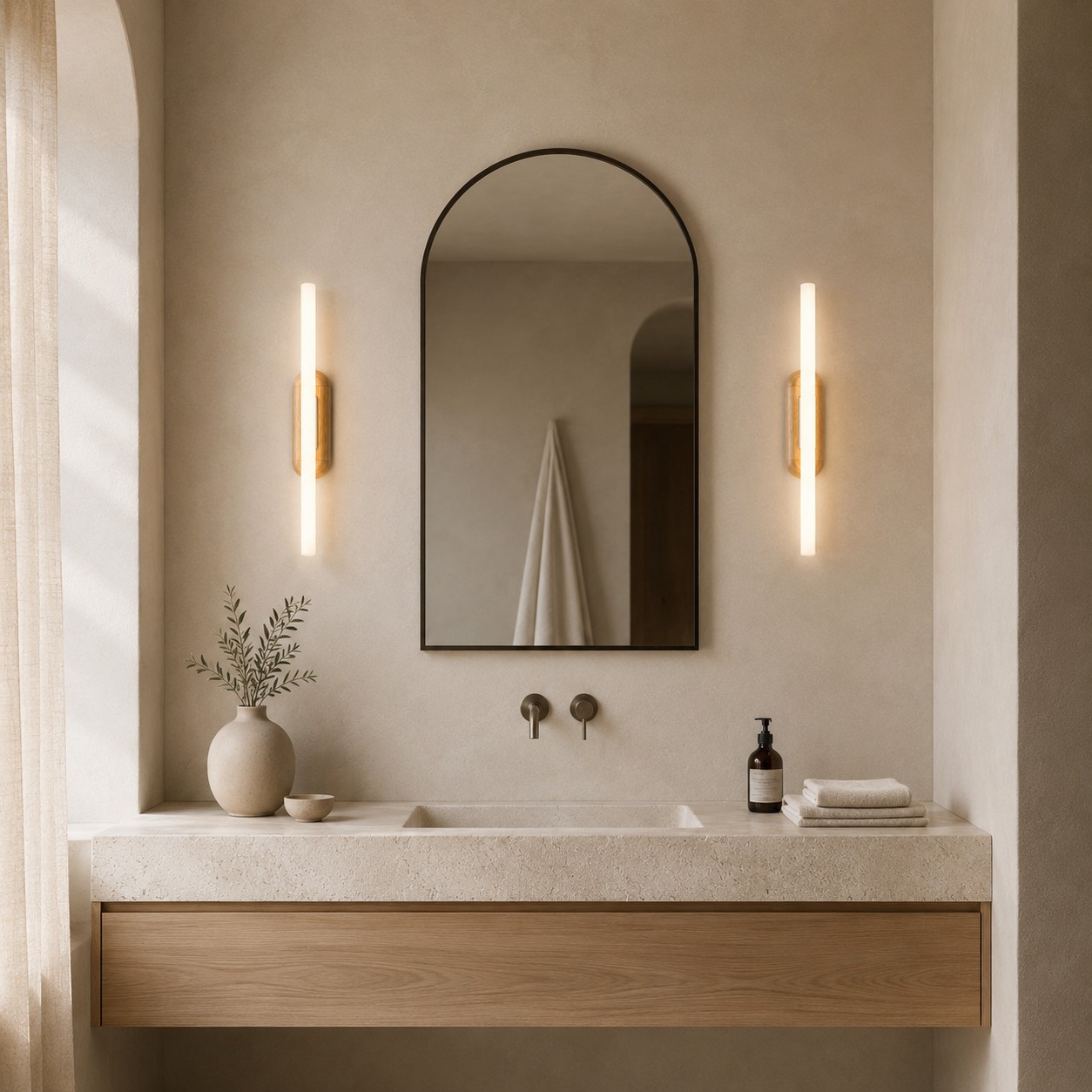 Bathroom — Nordic Wood Ceiling Lamp