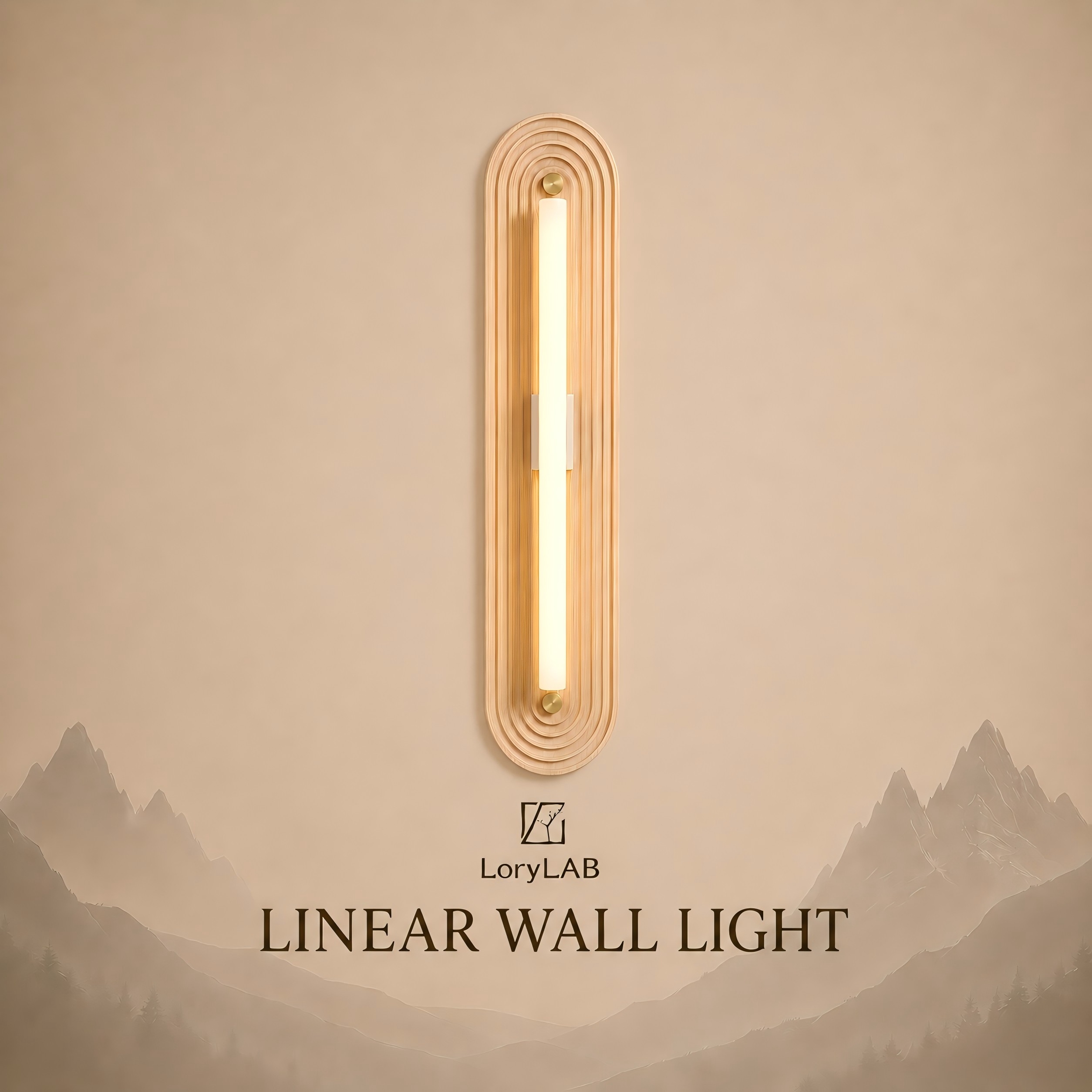 Minimalist Wooden Chandelier in the LoryLAB new arrivals collection