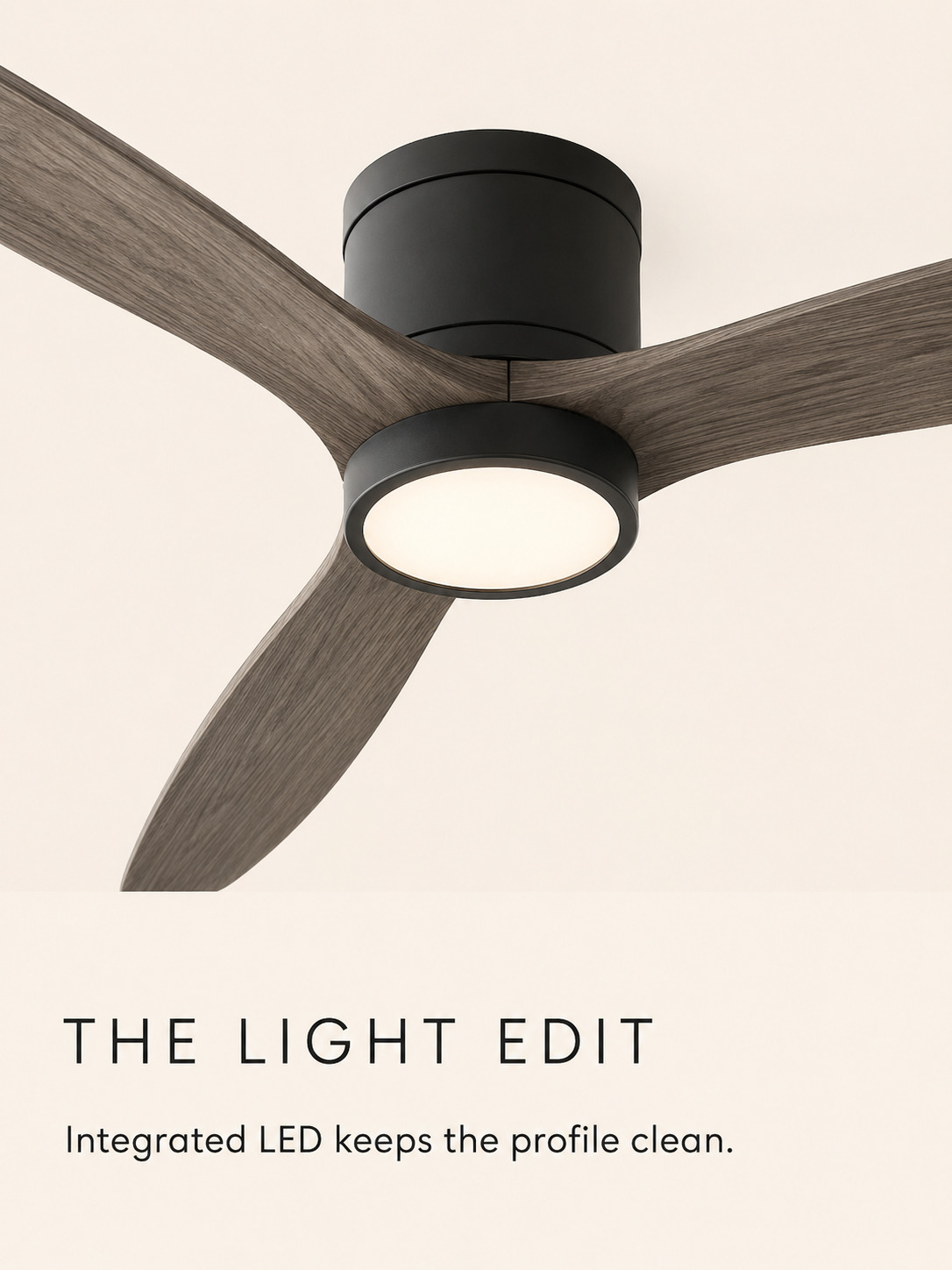 Integrated LED detail on Gray fan
