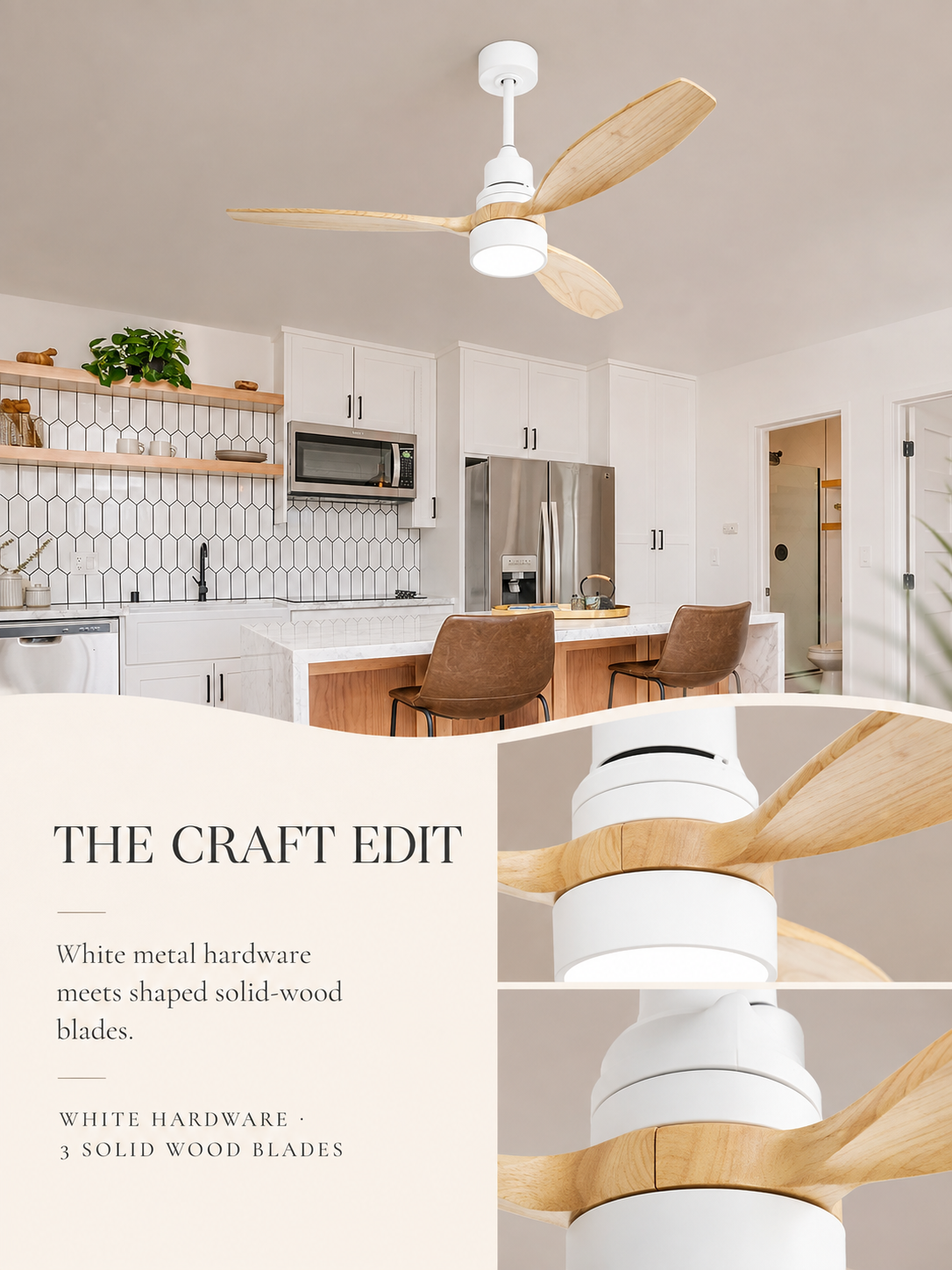 The Craft Edit for Wooden Color ceiling fan